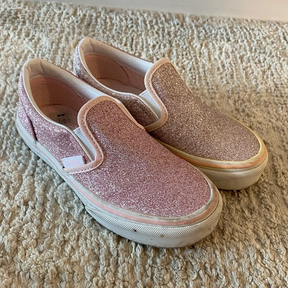 Vans sparkly pink